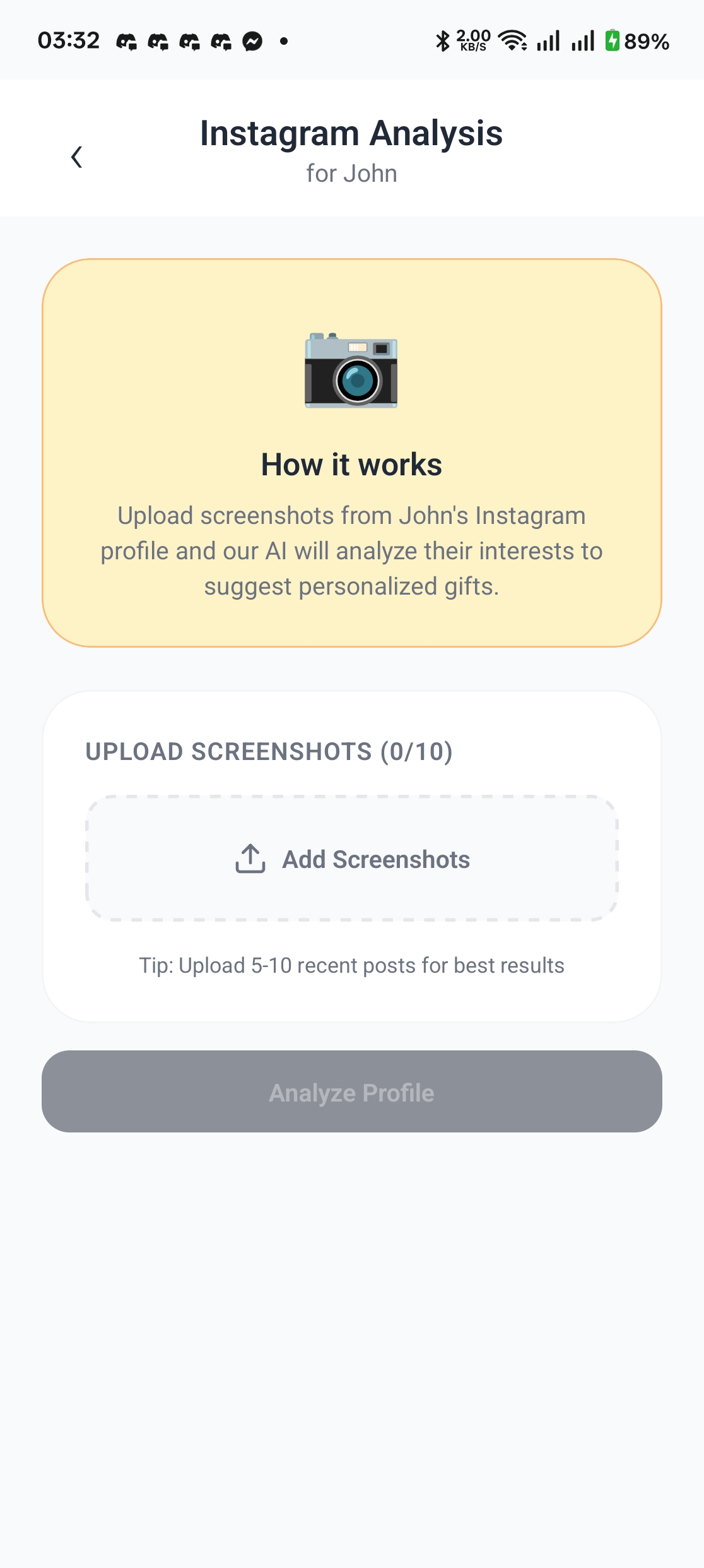 WishMe Instagram Analysis